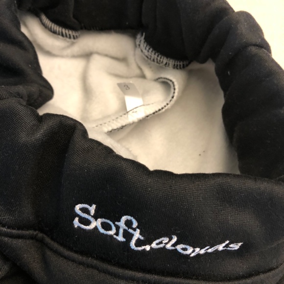 New black Soft clouds Fleece Leggings sz S - Picture 4 of 5